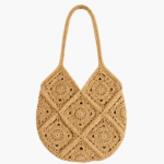 beige-check-crochet-tote-bag