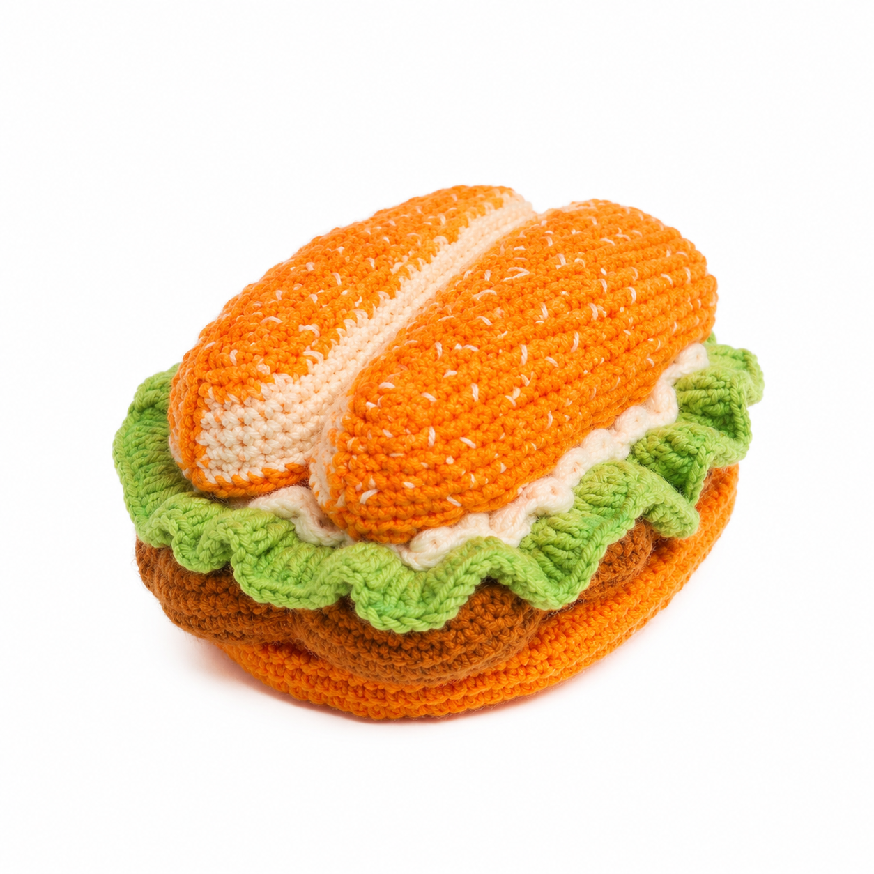 Codex 图像 2026年9月3日 17_17_52 DIY Hamburger Crochet Tissue Box Kit - Image 1