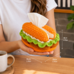 DIY Hamburger Crochet Tissue Box Kit - Image 2