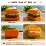DIY Hamburger Crochet Tissue Box Kit - Image 5