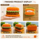 DIY Hamburger Crochet Tissue Box Kit - Image 4