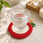 3D Apple Knitted Coaster - Image 3