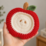 3D Apple Knitted Coaster - Image 2