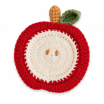 3D Apple Knitted Coaster