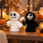 Halloween Crochet Ghost Gift Dolls - Image 3