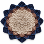 Handmade Crochet Mandala Flower Mat