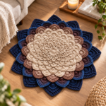 Handmade Crochet Mandala Flower Mat - Image 2